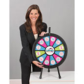 Mini Prize Wheel, Tabletop Clicker style, Black