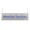 Hanging Directional Sign, 30w x 8h