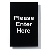 Please Enter Here Single-Sided 11x14 Sign