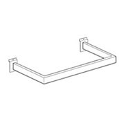 Chrome Slatwall Hangbar - 1.5in