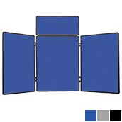 4ft Duo-Sided Display with 2-Sided Fabric Panels