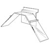 Acrylic Slatwall Double Slant Shoe Display