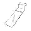 Acrylic Slatwall Single Front Shoe Display