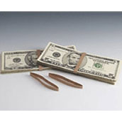 Plain Brown Kraft Bill Bands - 1000/box
