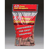 Preformed Coin Wrappers for Pennies - Carton of 15 Bags