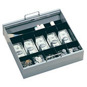 Multi-Compartment Currency and Coin Tray