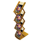Bamboo 4-Tier Literature Display