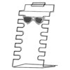 Acrylic Slatwall Eyeglass Display