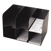 6-Pocket Check Separator Steel Rack