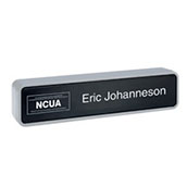 Subsurface-Engraved Radius Nameplate w/ NCUA Logo