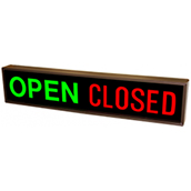 Open/Closed Backlit LED Traffic Control Sign