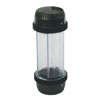 4.5 End Opening Tube Carrier w/Microsheild, Clr w/Blk Ends