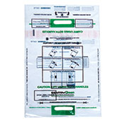 Sentry Green Large Dual Handle Coin Deposit Bag - 14w x 23h (Pack of 200)