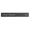 10w x 1.5h Slot Insert for Black Acrylic Sign Systems
