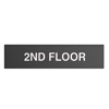 10w x 2.5h Header Insert for Black Acrylic Sign Systems