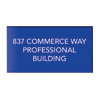 14.5w x 6h Header Insert for Black Acrylic Sign Systems