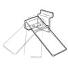 Acrylic Slatwall Swivel Shoe Display
