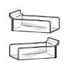 Acrylic Slatwall Single Video/Book Holder