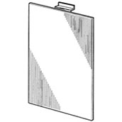 Acrylic Slatwall Mirror  - 8 x 10