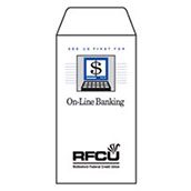 On-Line Banking - Conventional 2-Color Drive-Up Envelopes