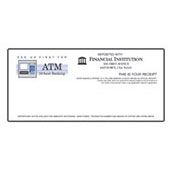 ATM (Conventional Style) Teller Receipt