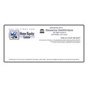Home Equity Loans (Conventional Style) Teller Receipt
