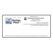 Savings Plans (Conventional Style) Teller Receipt