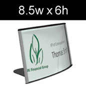 Convex Curved Desk Frame - 8.5w x 6h