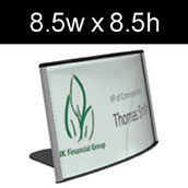 Convex Curved Desk Frame - 8.5w x 8.5h