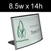 Convex Curved Desk Frame - 8.5w x 14h