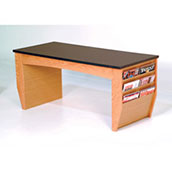 Coffee Table with Magazine Pockets