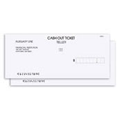 Image Processing Duplicate Carbonless w/ Amount Cash-Out Ticket
