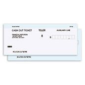 Image Processing Duplicate Carbonless w/ Amount Cash-Out Ticket