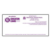 Education Loans (Button Style) Teller Receipt