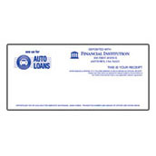 Auto Loans (Button Style) Teller Receipt