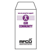 Our Community (Button) 1-Color Drive-Up Envelopes