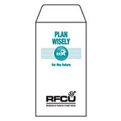 Plan Wisely (Button) 1-Color Drive-Up Envelopes