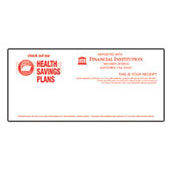 Health Savings Plan Efficient One-Color Teller Receipt