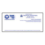 Thank You  (Button Style)Teller Receipt