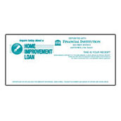 Home Improvement Loan  (Button Style) Teller Receipt
