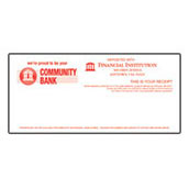 Community Bank (Button Style) Teller Receipt