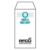 Have a Nice Day (Button) 1-Color Drive-Up Envelopes