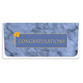 Congratulations with Graduation Cap Currency Envelope (Foil)