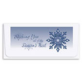 Wishing You Season's Best with Snowflake Currency Envelope