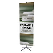 Promo Banner Stand with Spider Base