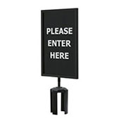 (Please Enter Here) 2-Sided Traffic Sign for Queueway Post - 7w x 11h