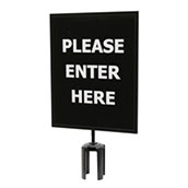 (Please Wait Here) 1-Sided Traffic Sign for Queueway Post - 11w x 14h