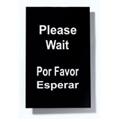 Please Wait/ Por Favor Esperar 7x11 Sign