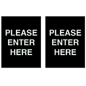 (Please Enter Here) 2-Sided Styrene Signs - 11w x 14h