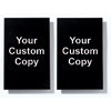 Custom 2-Sided Styrene Sign - 11w x 14h